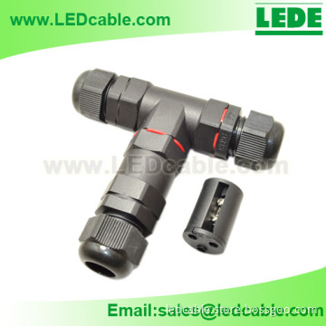 IP68 Waterproof Electrical Circular Cable Butt Splice T Connector